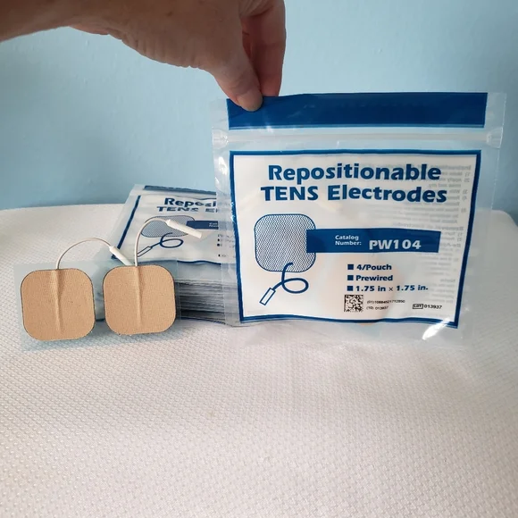 Sealed 80 TENS Unit Electrodes Pads Made In USA Plug In - Picture 3 of 5